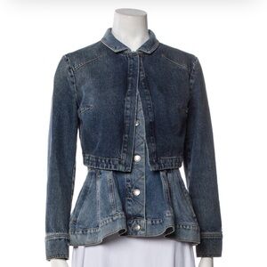 Alexander McQueen layered denim Jacket